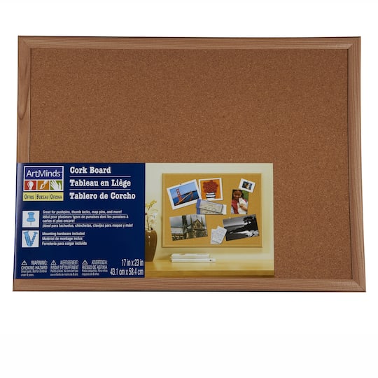 Wood Framed Cork Board By Artminds - Cork Board Wall Covering Canada